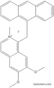Molecular Structure of 112450-93-8 (Isoquinolinium, 1-(9-anthracenylmethyl)-6,7-dimethoxy-2-methyl-, iodide)